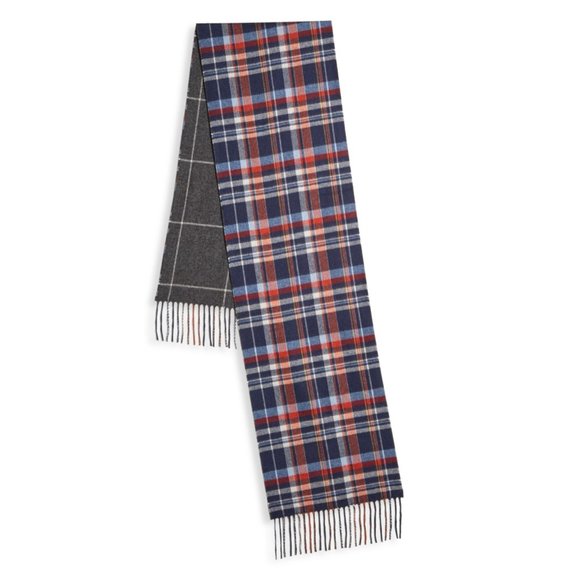 Saks Fifth Avenue Collection Reversible Silk & Cashmere Scarf - Picture 1 of 9